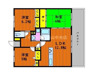 リベール高屋サウス・ウィンドの物件間取画像